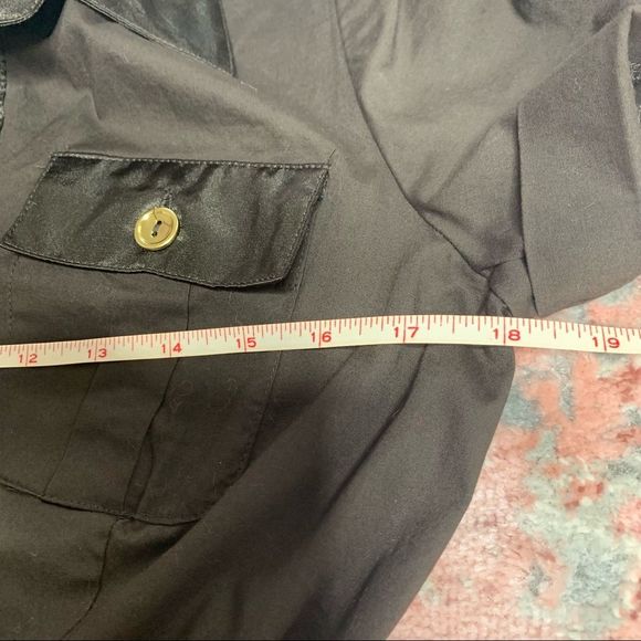 STUDIO Y Brown Button Up Collared with Belt Dress Size 3 - Picture 6 of 6